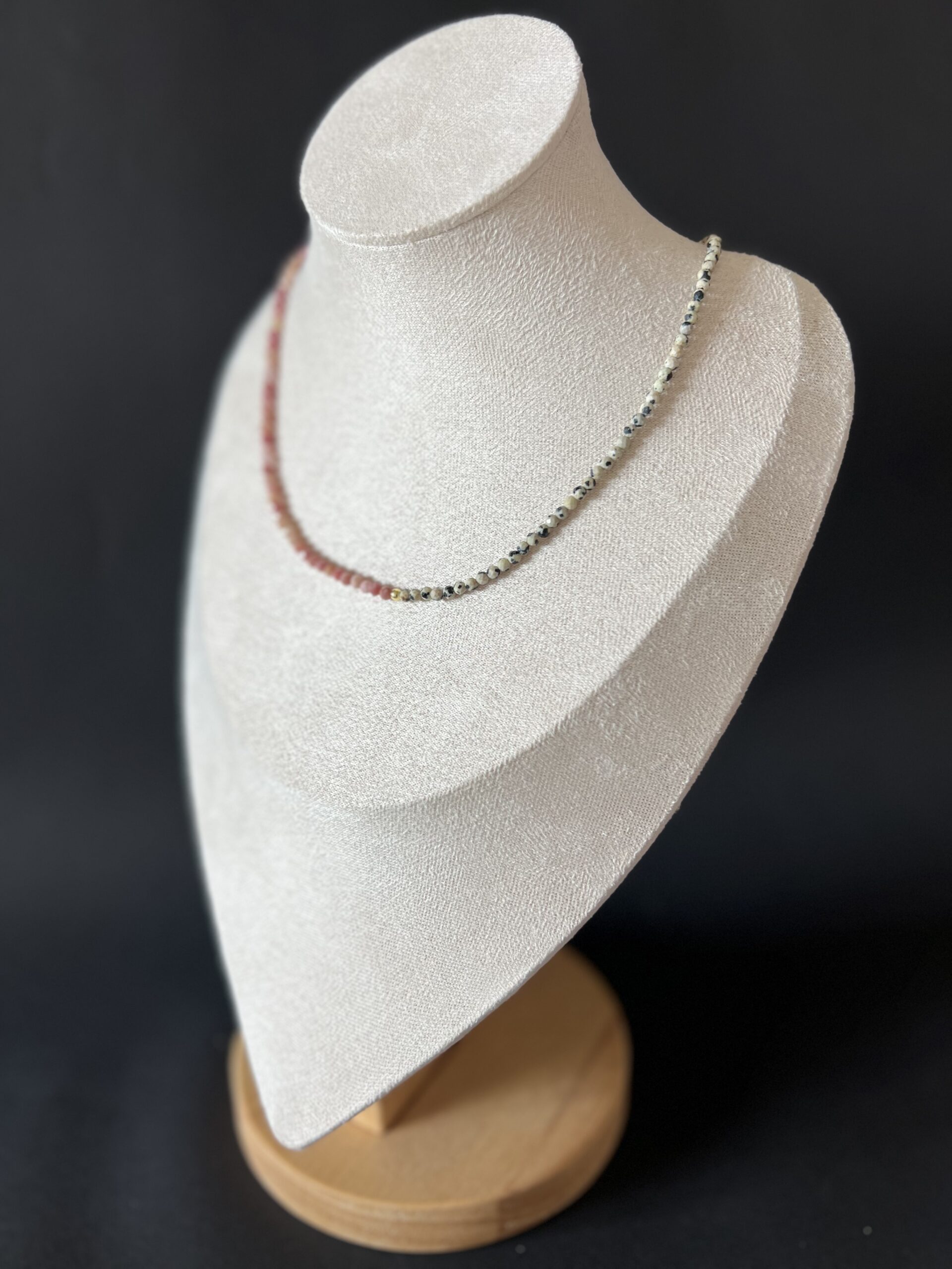 Choker Jaspis z Rodonitem - obrazek 3