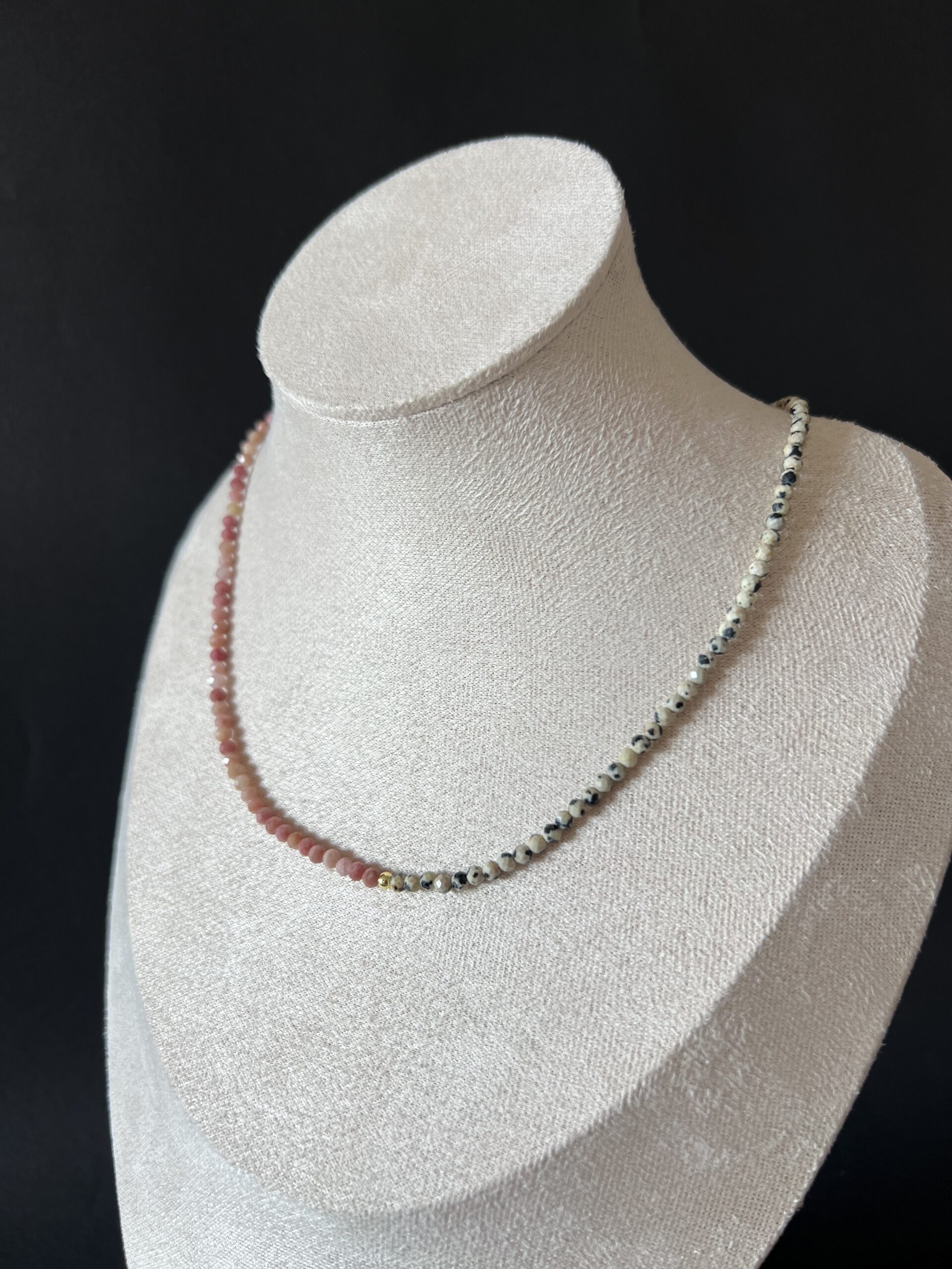 Choker Jaspis z Rodonitem - obrazek 2